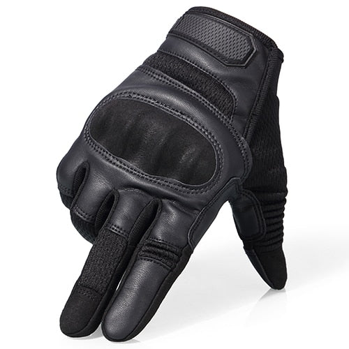 Touchscreen PU Leather Motorcycle Full Finger Gloves Protective Gear Racing Pit Bike Riding Motorbike Moto Motocross Enduro