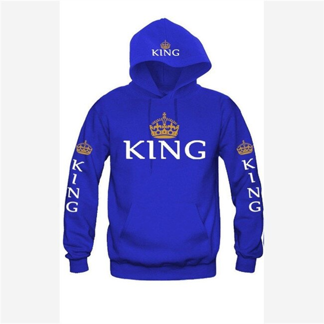 2021 Women Men Hoodies Pullovers Tracksuits King Queen Printed Sweatshirt Lovers Couples Hoodie Hooded Sweatshirt