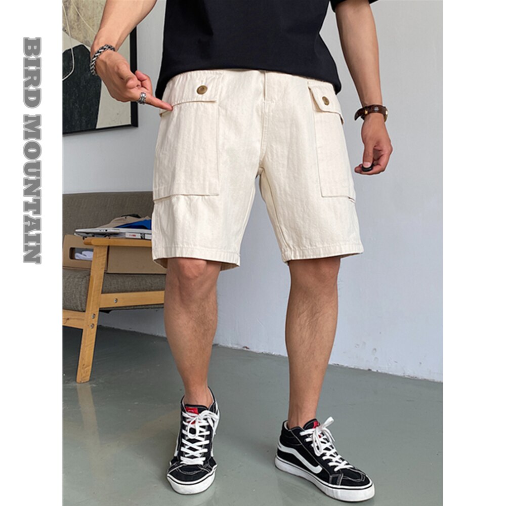 Summer Streetwear Cargo Shorts Men Clothing Loose Casual Big Pocket Basketball Shorts Harajuku Military Style Tactical Pants
