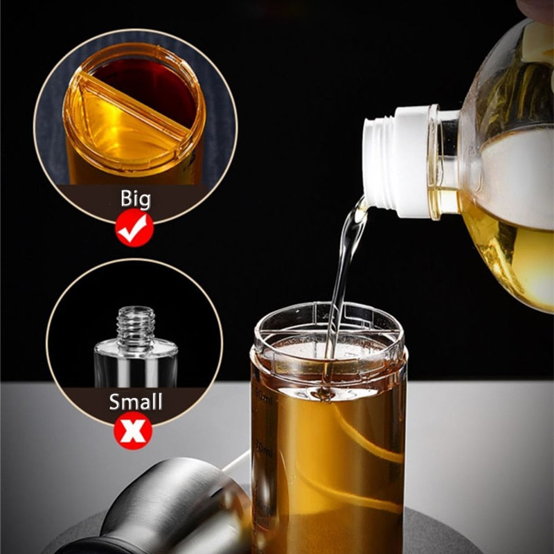 Kitchen Spray Bottle For Oil BBQ Baking Tool Leak-proof Oil Bottle Oil Vinegar Spray Bottles Gravy Boats For Kitchen Convenience