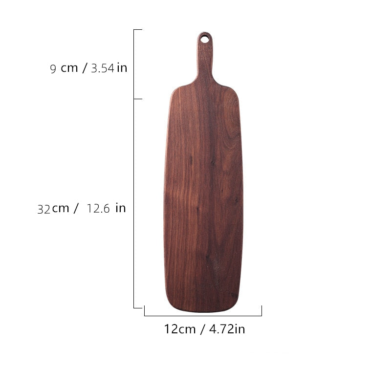 Quality Kitchen Wooden Chopping Blocks Beech Walnut Cutting Board Pizza Bread Fruit Sushi Tray Hangable Non-slip Kitchen Tools