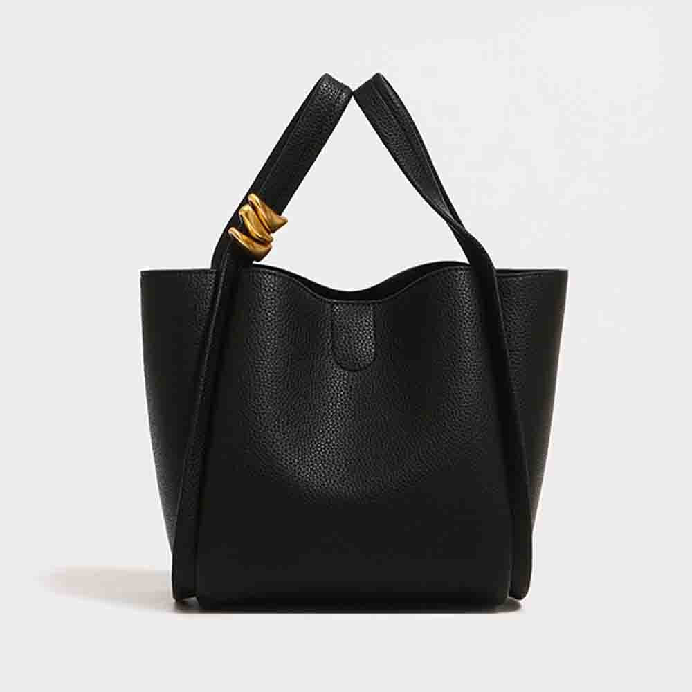 MS Fashion Women Genuine Leather Bucket Luxury Designer Bag Unique Purses and Handbags Soft Cowhide Shoulder Daily Bag 2022 New