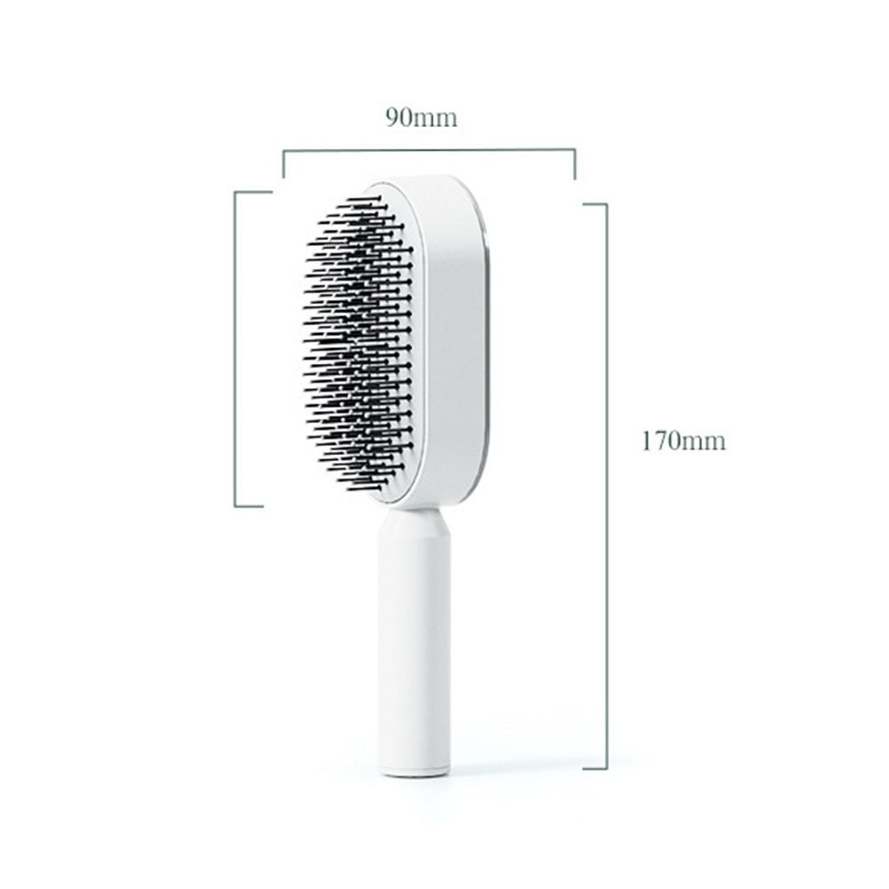 One-Key Quick Self Cleaning Hair Comb Women Hair Brush Air Cushion Scalp Massage Comb Hair Styling Tools Airbag Comb