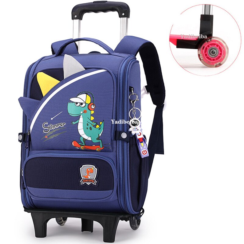 School Bag With Wheels For Boys Girls School Trolley Backpack For Girls Waterproof Wheeled Backpack For School Bags Trolley Bags