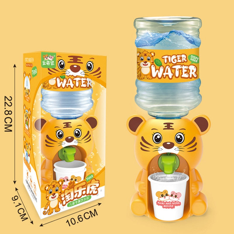 Mini Water Dispenser Baby Toy Drinking Water Hand Press Water Bottle Pump Cooler Lifelike Cute Children Cosplsy Props Home