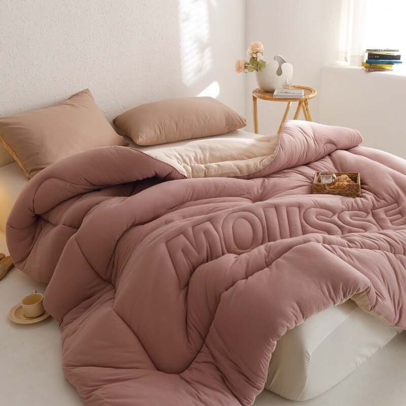 Deodar Winter Warm Thickened Flannel Quilt Skin-friendly Less Allergy Soft Anti-pilling Less Static Home Bedding Comforter