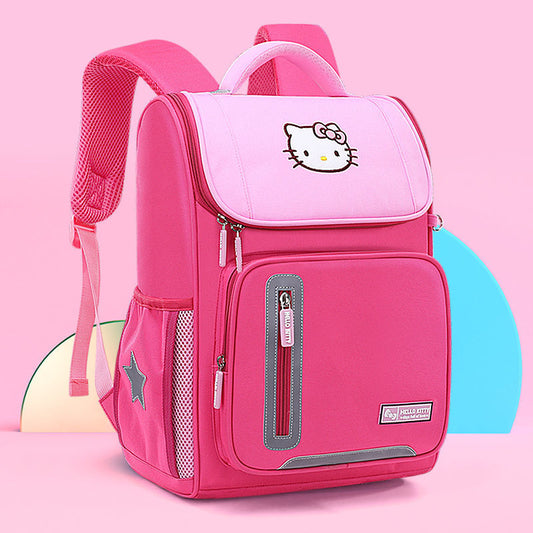 Sanrio Hello Kitty Bag Schoolbag Primary School Girls Girls Lightweight and Large Capacity Spine Protection Backpack
