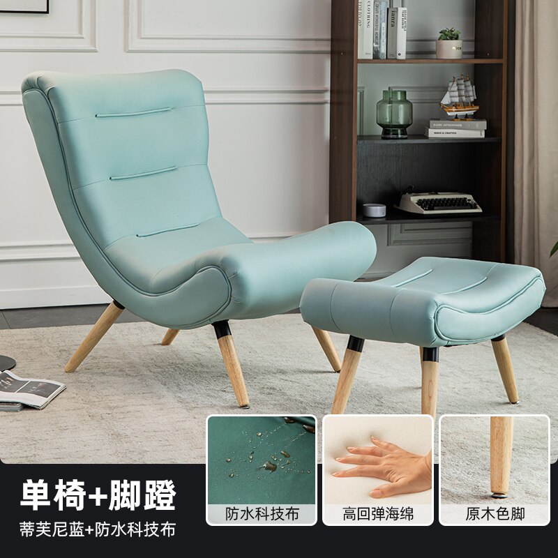 Designer Unique Chairs Green Comfortable Floor Recliner Living Room Chairs Soft Ultralight Dine Silla Plegable Indoor Supplies