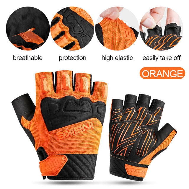 INBIKE 2023 New Arrival MTB Bike Gloves Summer Half Finger Cycling Gloves For Men Women Breathable Sport Bicycle Gloves MH010