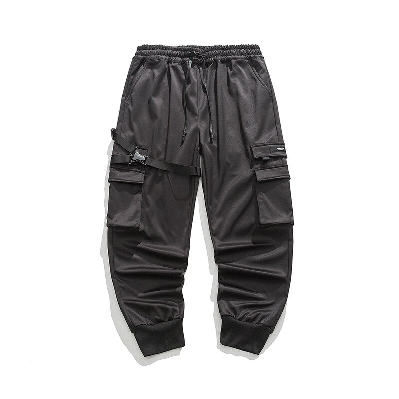 Winter Fashion Streetwear Techwear Fleece Cargo Pants Men Clothing Korean Hip Hop Joggers Harajuku Casual Sweatpants Trousers