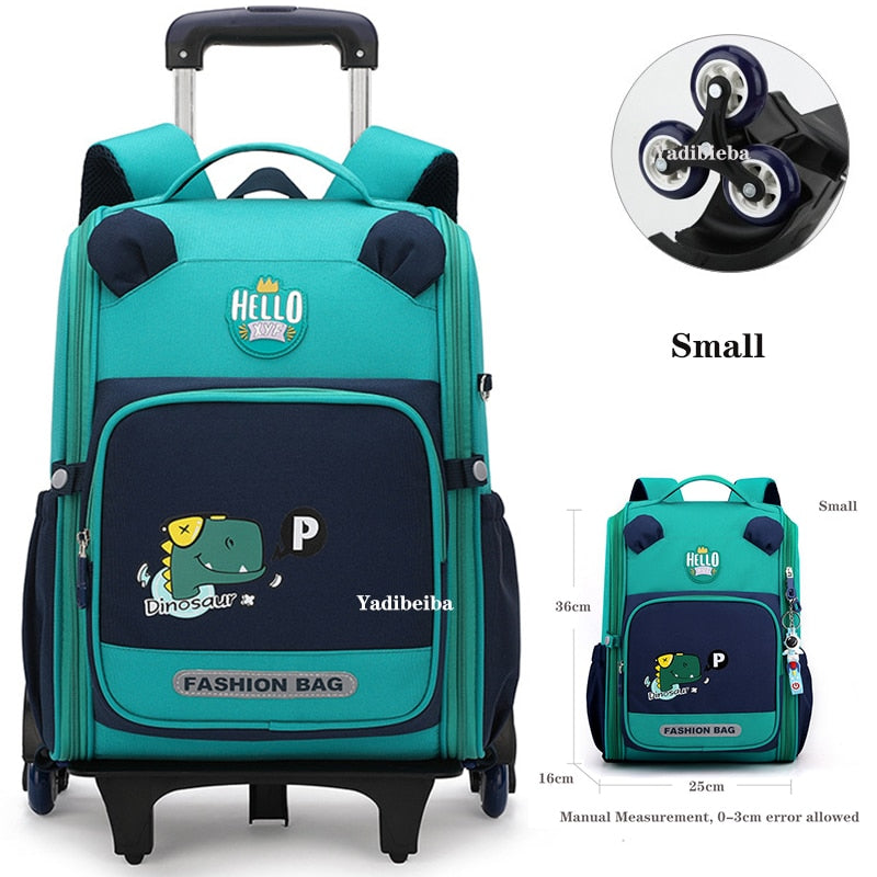 School Bag With Wheels For Boys Girls School Trolley Backpack For Girls Waterproof Wheeled Backpack For School Bags Trolley Bags