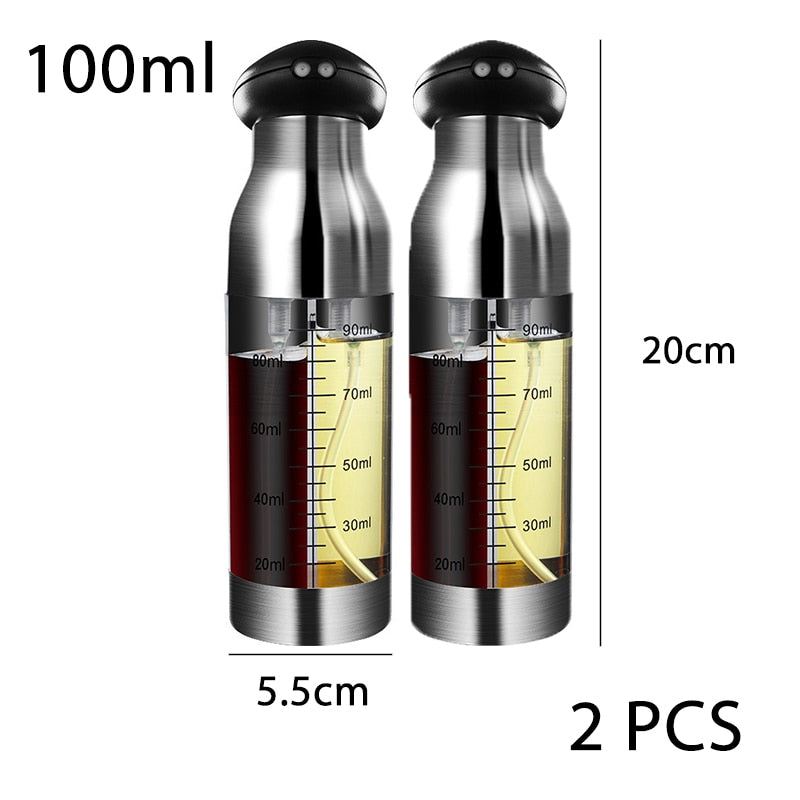 Kitchen Spray Bottle For Oil BBQ Baking Tool Leak-proof Oil Bottle Oil Vinegar Spray Bottles Gravy Boats For Kitchen Convenience