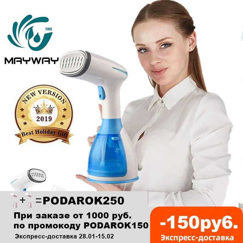 1Seconds 1500W Handheld Steamer Powerful Garment Steamer Portable Fast-Heat Steam Iron Ironing Machine for Home Travel