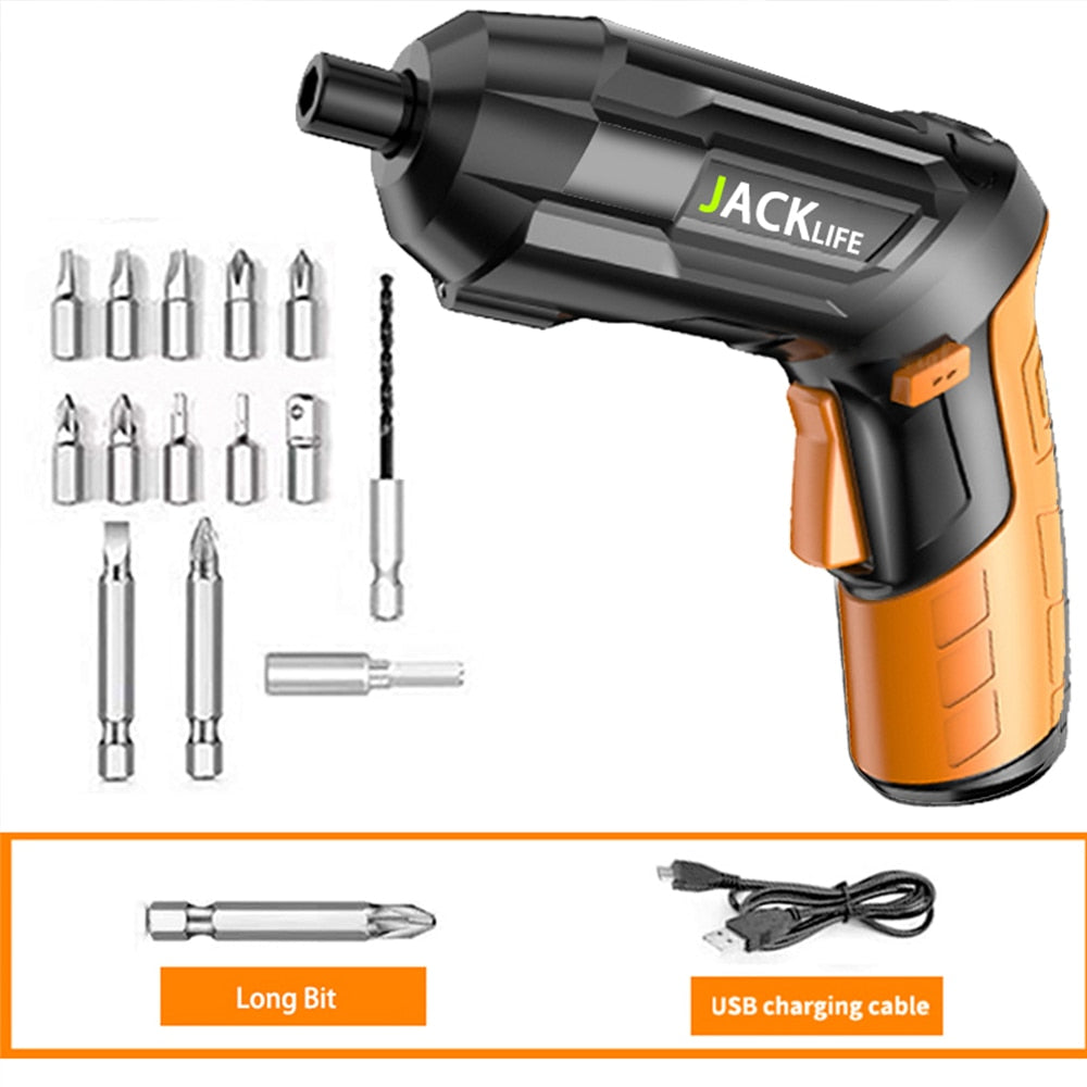 Electric Screwdriver Battery Rechargeable Cordless Screwdriver Powerful Impact Wireless Screwdriver Drill Electric Screw Driver