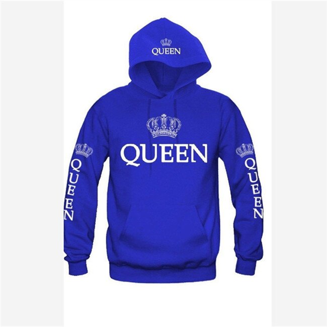 2021 Women Men Hoodies Pullovers Tracksuits King Queen Printed Sweatshirt Lovers Couples Hoodie Hooded Sweatshirt