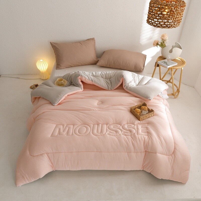 Deodar Winter Warm Thickened Flannel Quilt Skin-friendly Less Allergy Soft Anti-pilling Less Static Home Bedding Comforter