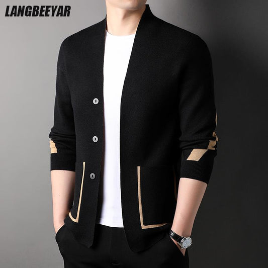 Top Grade 2022 New Brand Designer Fashion Knit Cardigan For Men Sweater Casual Graphic Japanese Coats Jacket Mens Clothing