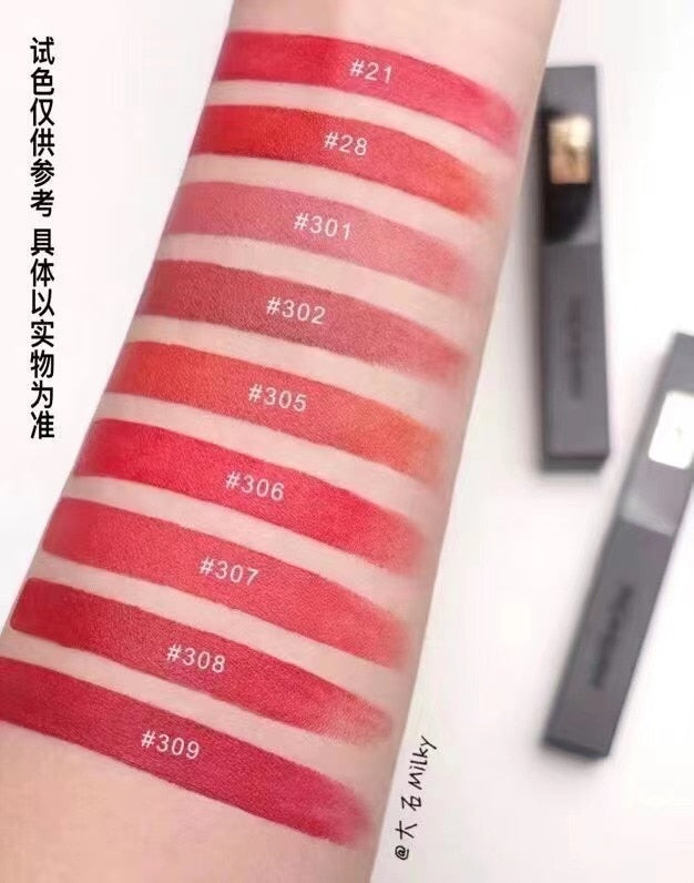 Brand New 2022 Lip Cosmetics The Slim Rouge A Levres Highly Pigmented  Velvet Matte Lipstick Color 21-28-301-302-303-304-305-306