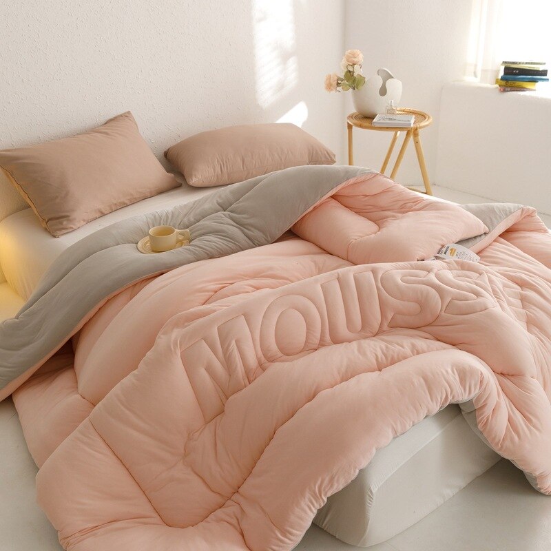 Deodar Winter Warm Thickened Flannel Quilt Skin-friendly Less Allergy Soft Anti-pilling Less Static Home Bedding Comforter