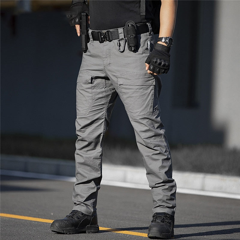 2022 Men Pants Army Tactical Military Cargo Pants Waterproof Outdoor Woring Hiking Safari Style Trousers Male Multi Pockets