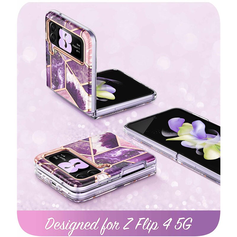 For Samsung Galaxy Z Flip 4 Case 5G (2022) I-BLASON Cosmo Slim Stylish Protective Bumper Case Without Built-in Screen Protector