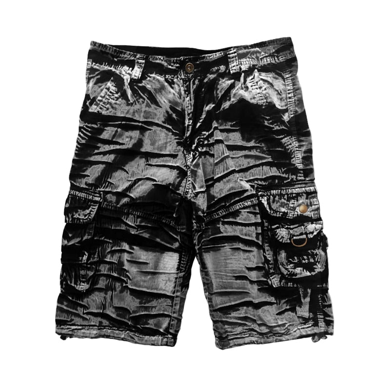 Summer Cargo Shorts Men Cool Camouflage Cotton Casual Mens Short Pants Brand Clothing Comfortable Camo Men Cargo Shorts No Belt