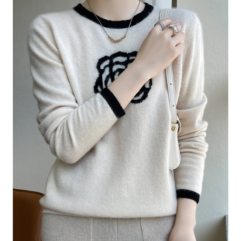 Cheap Official Store 100% Woolen Sweater Women Remove The Cabinet And Clear The Warehouse, Fashionable Pullover Free Of Freight