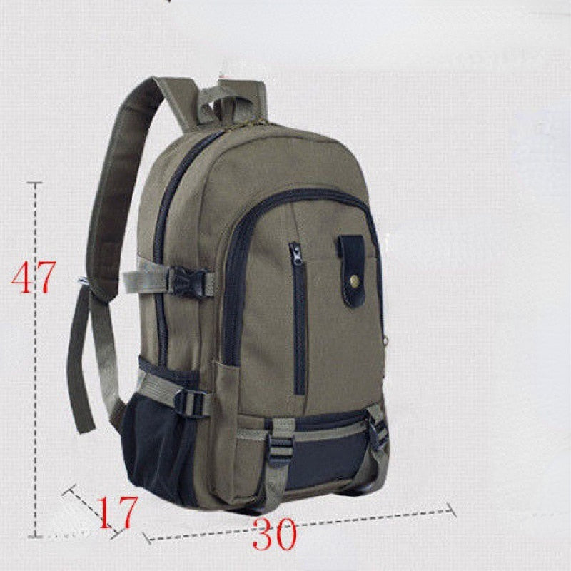 2022 New Mountaineering Bag Backpack for Men Canvas Large Capacity High School Backpacks Outdoor Travel Camping Bag Computer Bag