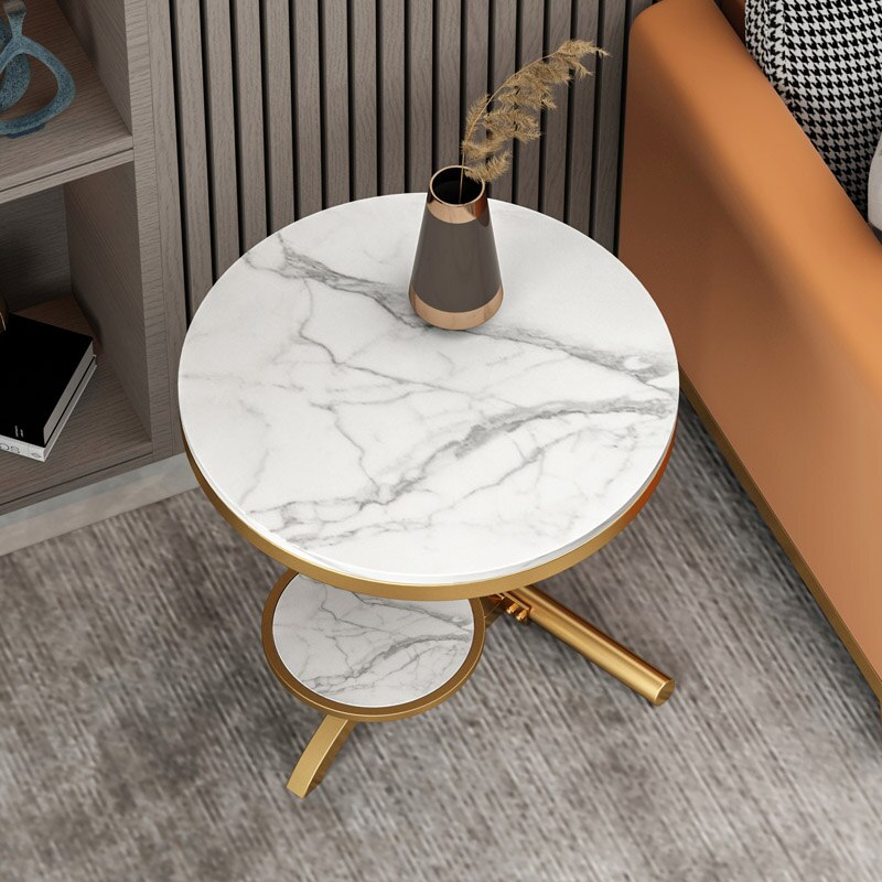 Round Modern Coffee Table Center Gold Luxury Auxiliary Service Coffee Tables Living Room Table Basse De Salon Bedroom Furniture