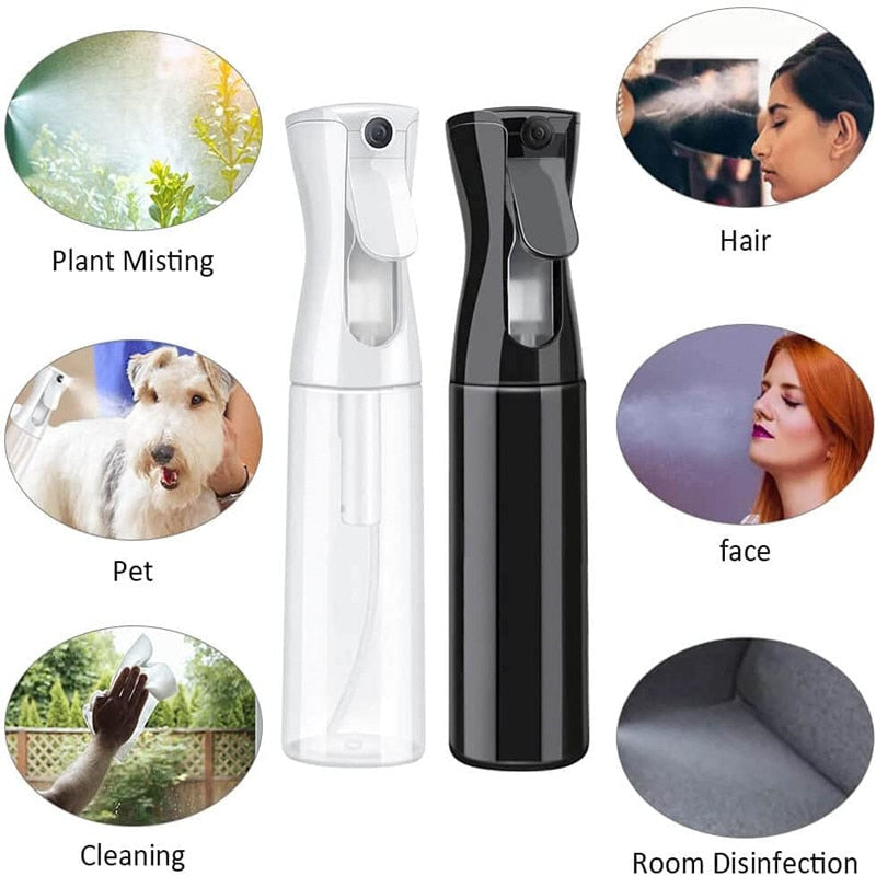 200ml Hair Spray Bottles Continuous Mister Spray Bottle Water Fine Mist Spray Bottle for Plants Hair Barber Misting dropshipping