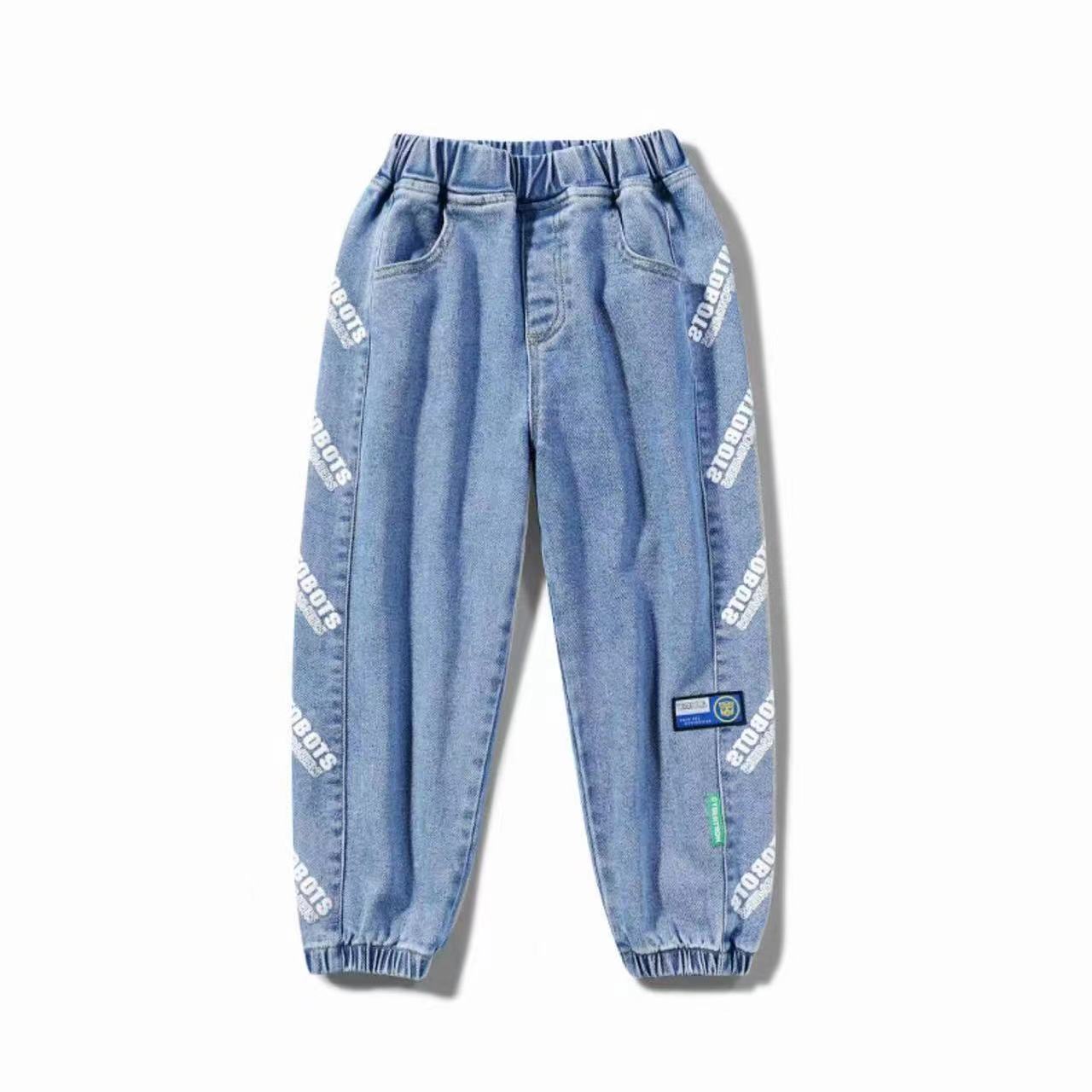 Children clothes long style cotton boys jeans 3-15Y Autumn spring teenage denim trousers teenage boy trousers casual pants