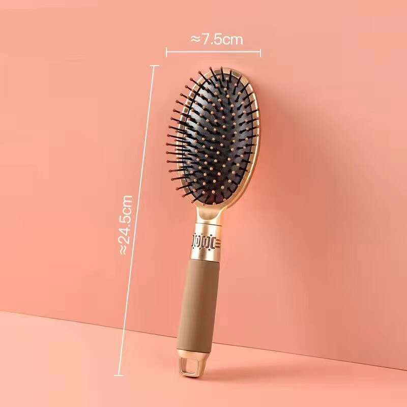 1/4PCS Gold Green Hair Brush Scalp Massage Comb Hairbrush Wet Curly Detangle Hair Brush For Salon Hairdressing Styling Tools 2#1