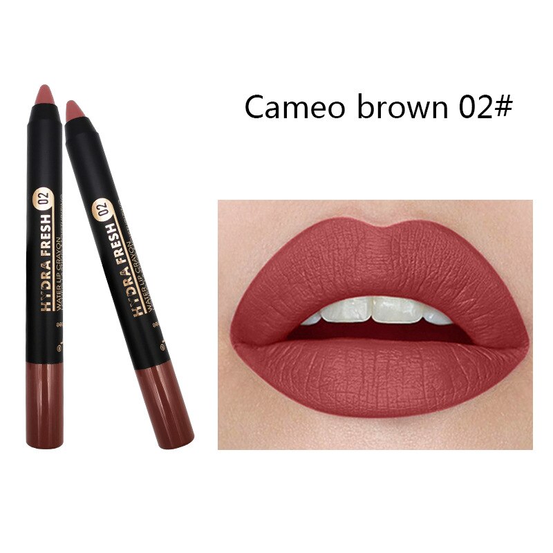 9 Colors Velvet Matte Lipsticks Pencil Waterproof Long Lasting Sexy Red Lip Stick Non-Stick Cup Makeup Lip Tint Pencil Cosmetic