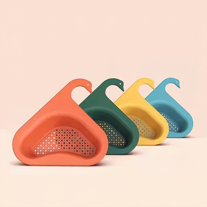 Kitchen Leftover Sink Strainer Sink Swan Drain Basket General  Fruit and Vegetable Drain Basket Multifunctional Drain Basket