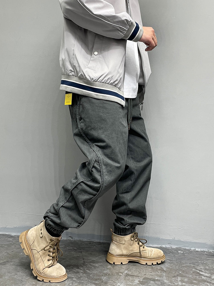 Japanese Streetwear High Quality Cargo Pans Men Clothing Harajuku Casual Joggers Plus Size Korean Fashion Tactical Trousers