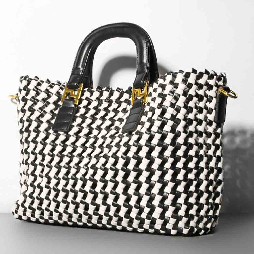 MS Luxury Designer bags PU Leather Woven Bag Women Large Tote Knited Handbags and Purse Large Shopper Daily Bag Patchwork Bucekt