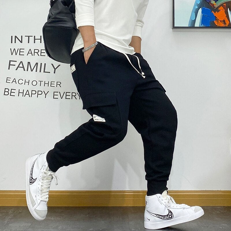 Korean Fashion Hip Hop Loose Couple Sweatpants Harajuku Harem Sports Jogging Pants Streetwear Oversized Joggers Men Clothing