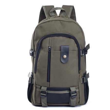 2022 New Mountaineering Bag Backpack for Men Canvas Large Capacity High School Backpacks Outdoor Travel Camping Bag Computer Bag