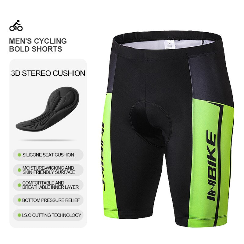 Cycling Shorts Man with 3D Padded Men&#39;s Tights Bicycle Shorts Reflective Riding Pants Bike Trousers  Underwear Clothes Quick-Dry