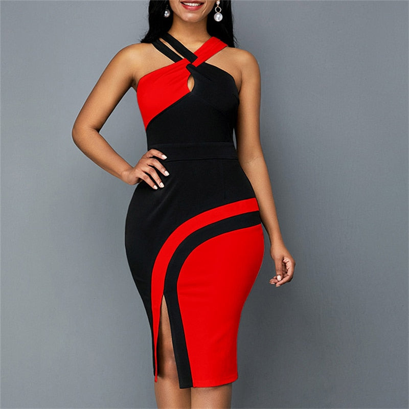 Summer New Aesthetic Printing Slim Sleeveless Dresses For Women 2022 Vintage Fashion Robe Femme High Waist Knee Elegant Dress