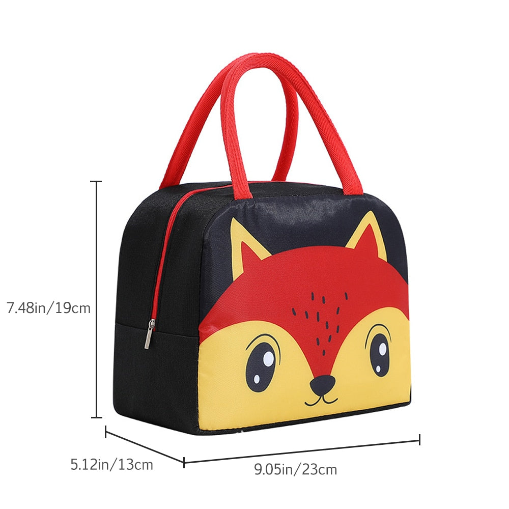 Cartoon Lunch Bag Portable Insulated Thermal Lunch Box Picnic Supplies Bags Milk Bottle For Women Girl Kids Children 2022 New