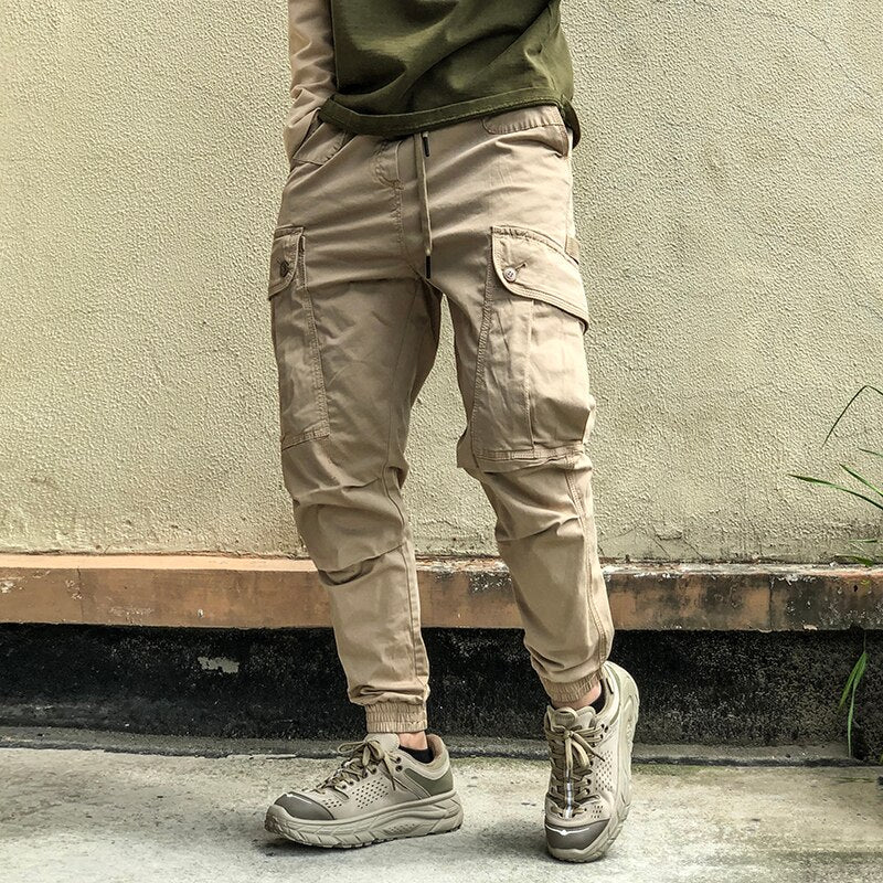 2022 Spring Autumn Fashion Streetwear Military Tactical Cargo Pants Men Clothing Japanese Harajuku Jogging Pants Black Joggers