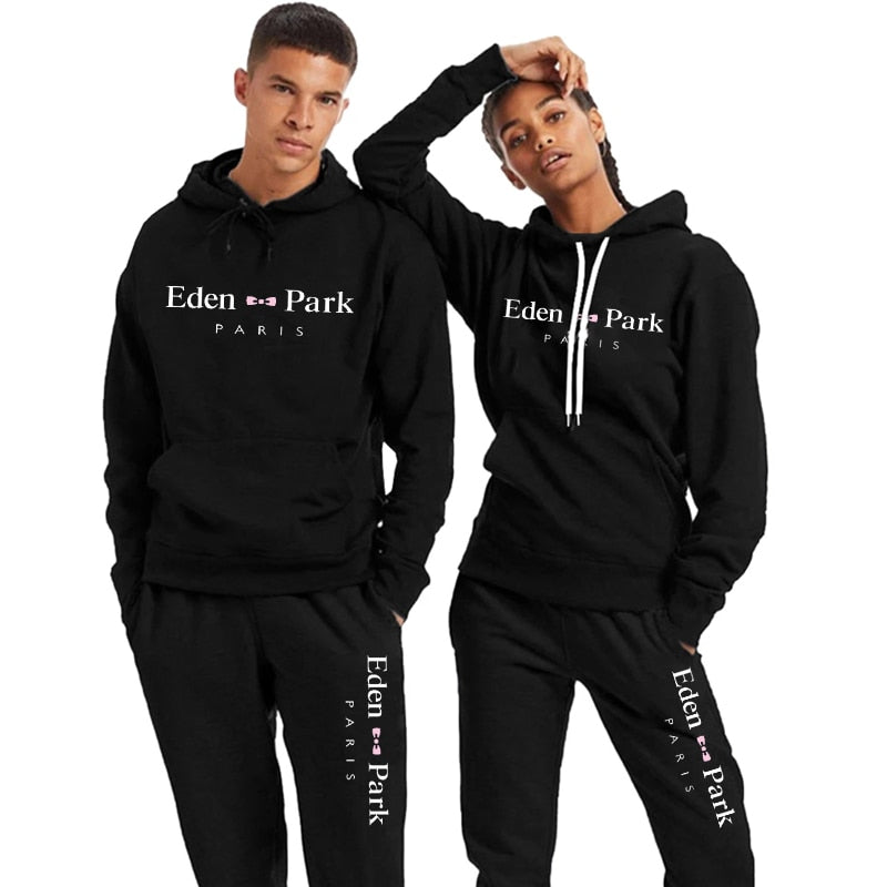 Couple Sets Spring Men Women Tracksuit Sweater Hoodie + Jogging Pants Casual Daily Sports Kit High Quality Autumn Lover Clothes