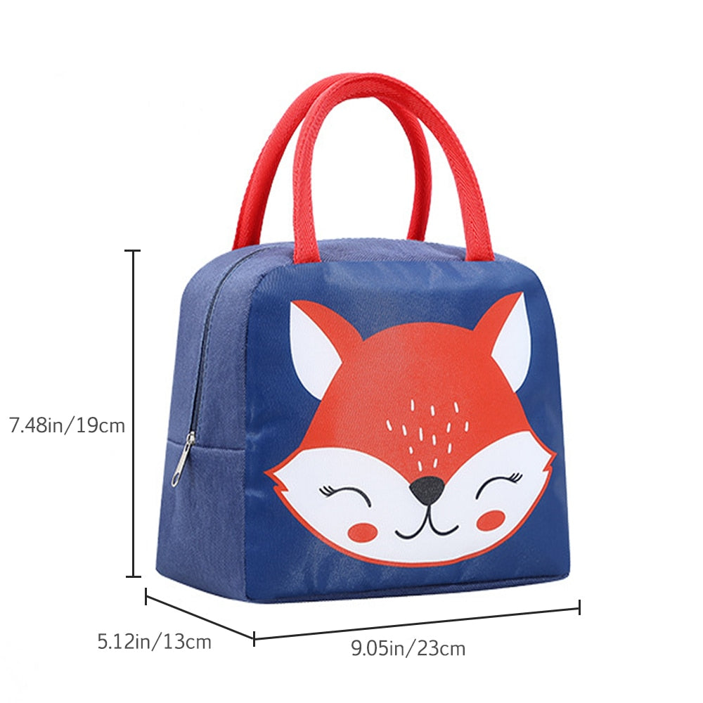 Cartoon Lunch Bag Portable Insulated Thermal Lunch Box Picnic Supplies Bags Milk Bottle For Women Girl Kids Children 2022 New