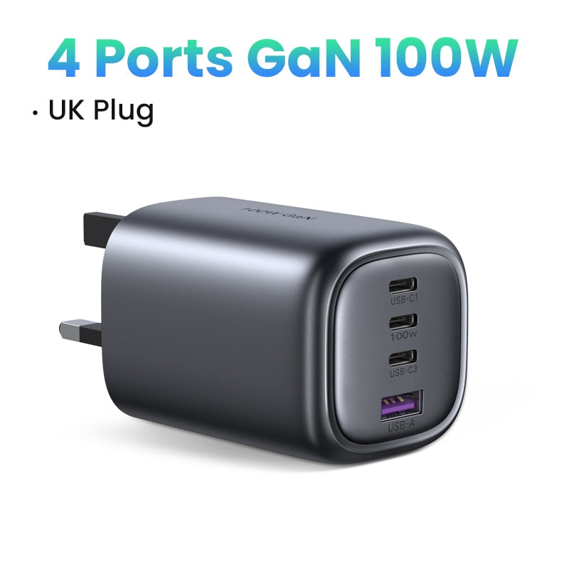 UGREEN UK Plug GaN 100W 65W Fast Charger for Macbook tablet Fast Charging for iPhone Xiaomi USB Type C PD Charge for iPhone 14