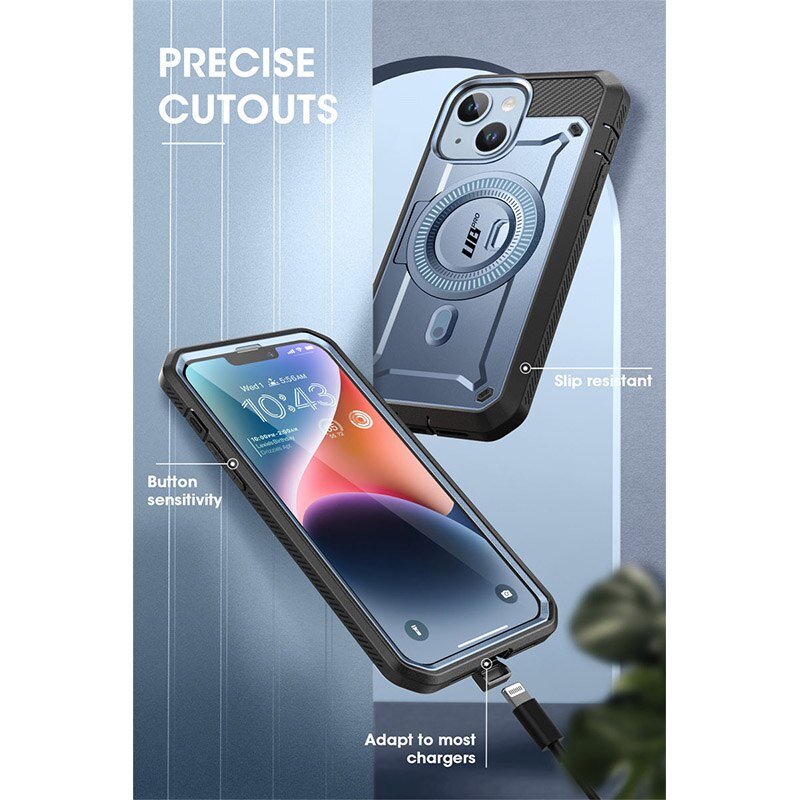 For iPhone 14 Plus Case 6.7“ 2022 SUPCASE UB Pro Mag Full Body Rugged Case with Built-in Screen Protector Kickstand Belt-Clip