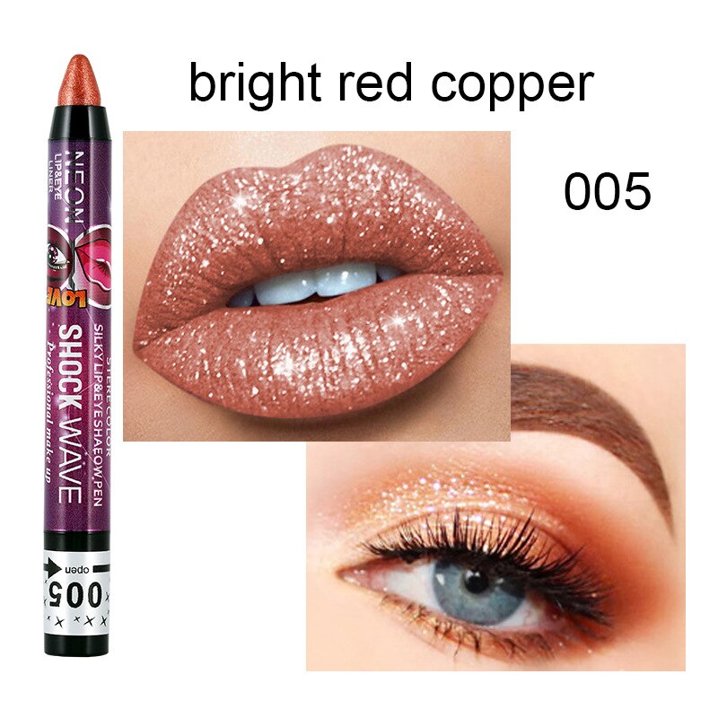 36 Colors Long-lasting Eyeshadow Pencil Waterproof Pigment Blue Brown Black Eyeliner Pen Women Fashion Color Eye Makeup Cosmetic