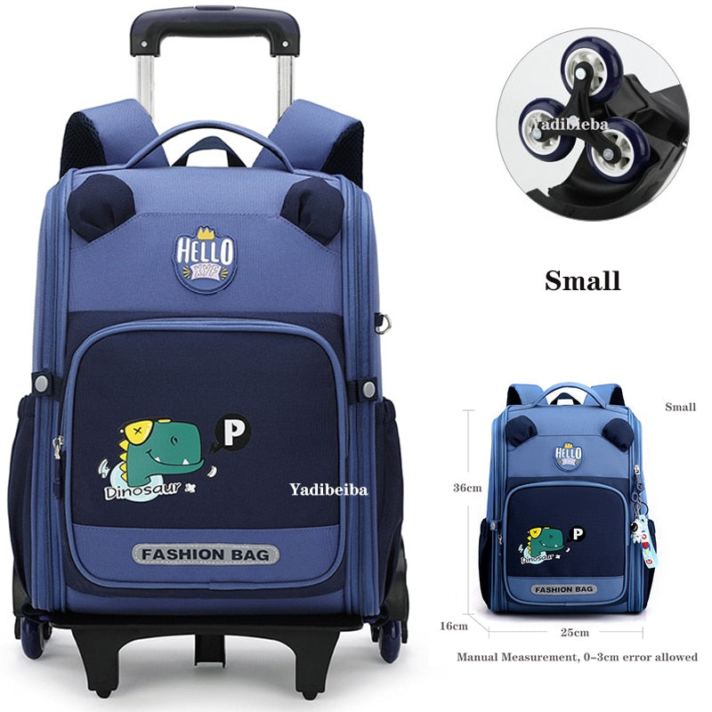 School Bag With Wheels For Boys Girls School Trolley Backpack For Girls Waterproof Wheeled Backpack For School Bags Trolley Bags