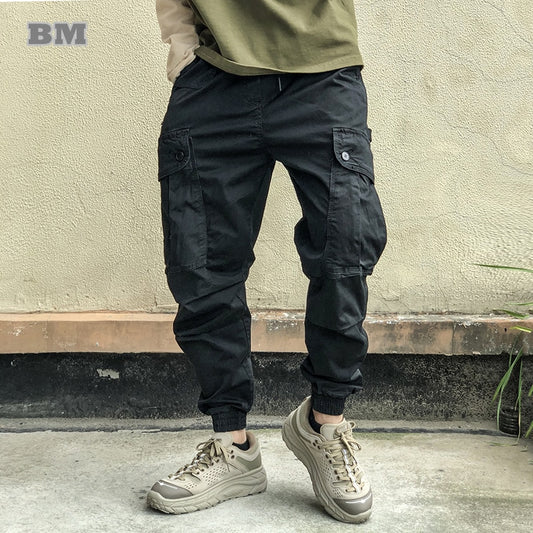 2022 Spring Autumn Fashion Streetwear Military Tactical Cargo Pants Men Clothing Japanese Harajuku Jogging Pants Black Joggers