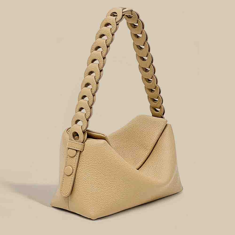 Motingsome Minimalism Genuine Leather Underarm Bag Luxury Designer Bags Soft Shoulder Messenger Tote Chic Ladies Purses 2022 New